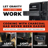 Masterbuilt 1150 Gravity Fed Charcoal BBQ Grill and Smoker with PIZZA OVEN ATTACHMENT