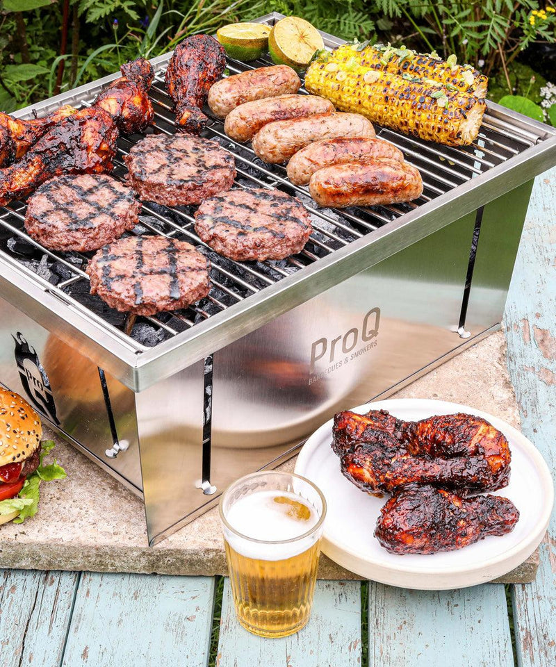 ProQ Flatdog Portable Charcoal BBQ Grill