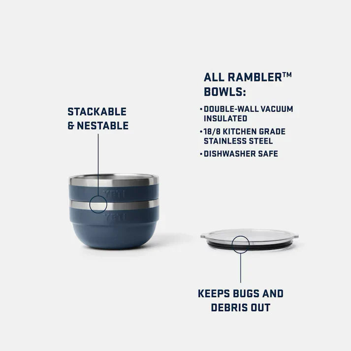 Yeti Rambler Small Bowl Navy 1QT